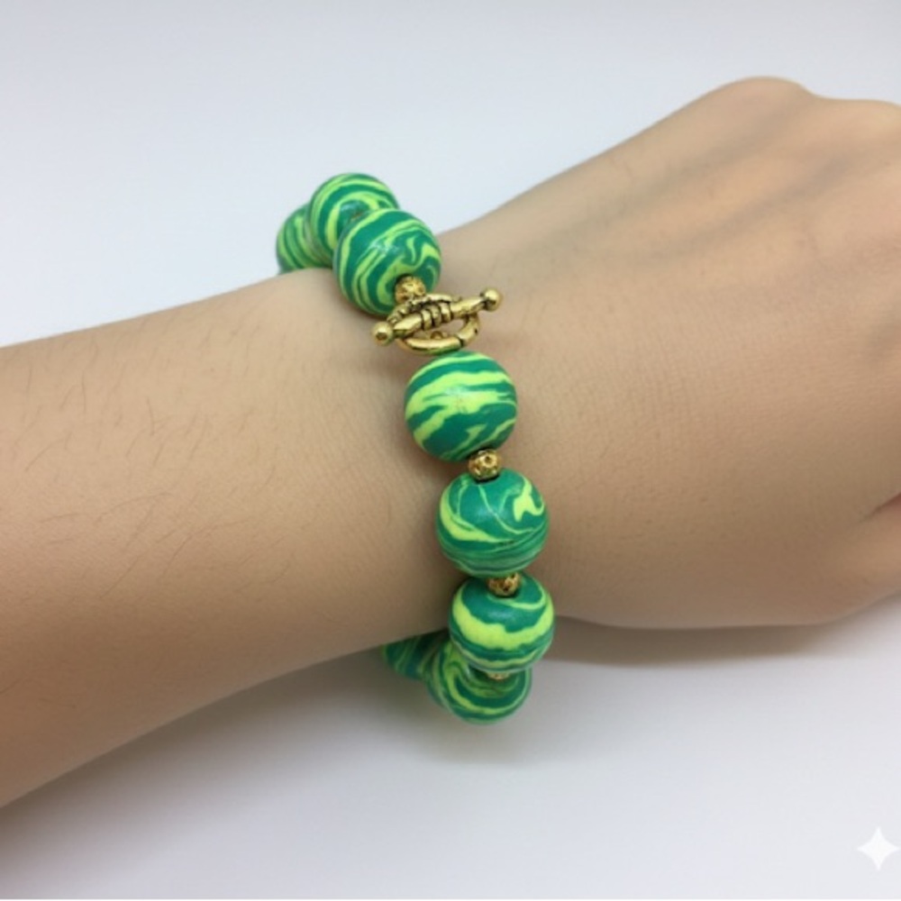 Artisan Polymer Clay Beaded Bracelets | Handmade & Unique - Picture 3 of 11
